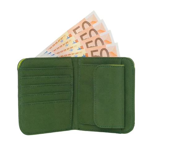 Πορτοφόλι με χρήματα — Φωτογραφία Αρχείου