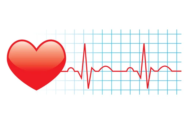 Eletrocardiograma —  Vetores de Stock
