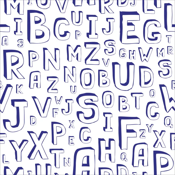 Dikişsiz alfabe düzeni — Stok Vektör