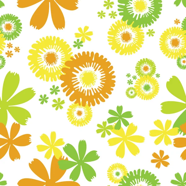 Seamless Floral Wallpaper — Stock Vector