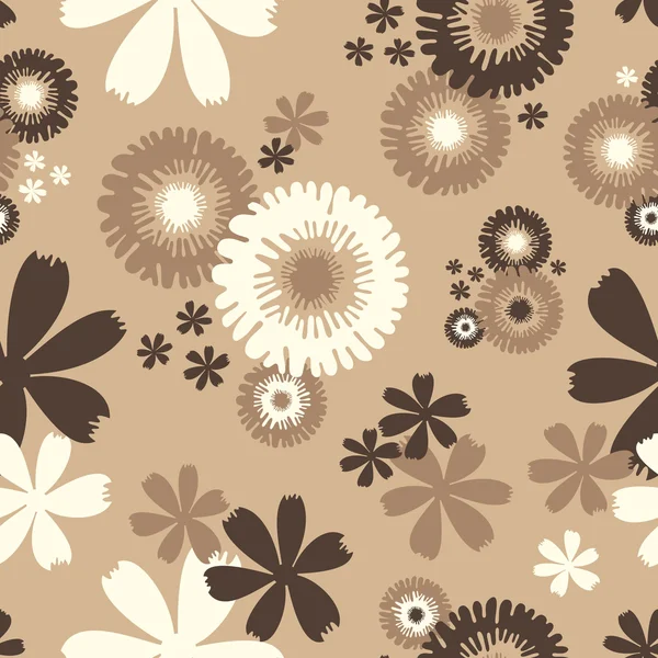 Seamless Floral Wallpaper — Stock Vector