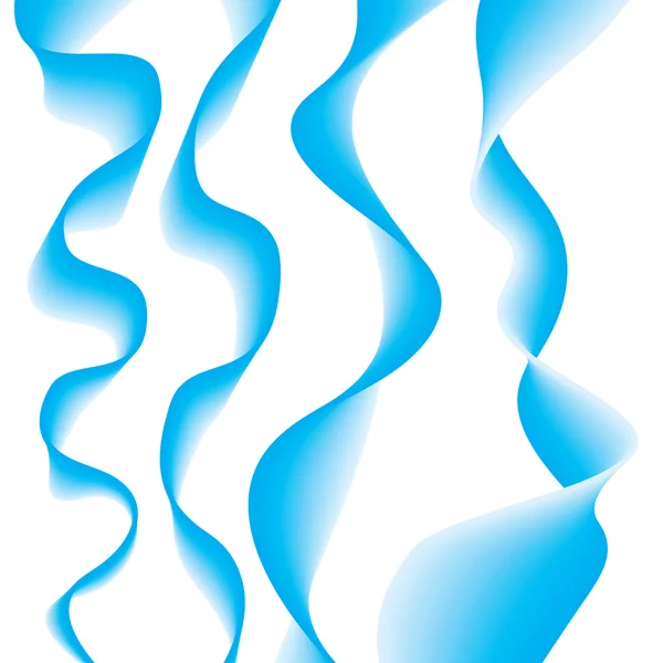 Abstract Blue Smoke — Stock Vector