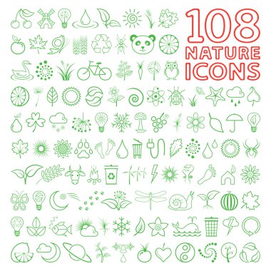 Nature Icon Set clipart