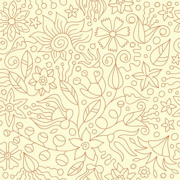 Vector Floral Pattern — Stock Vector