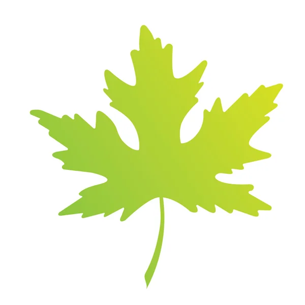 Vector Maple Leaf White — Stock Vector