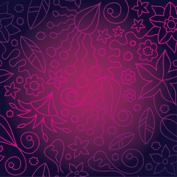Ilustrație Vectorială Tapetului Flori Roz Fără Sudură — Vector de stoc