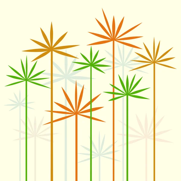 Zelené Květinové Pozadí Nebo Tapeta — Stockový vektor