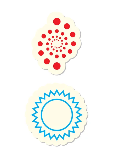 Ікони Сонця Ізольовані Білому — стоковий вектор