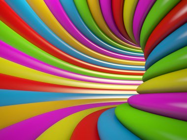 3d Illustration of Abstract Tunnel Background or Wallpaper clipart