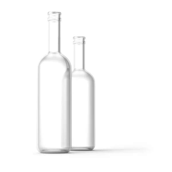 Botellas Aisladas Blanco — Foto de Stock