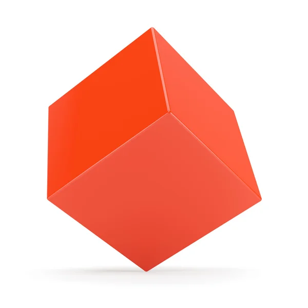 Cubo rosso — Foto Stock