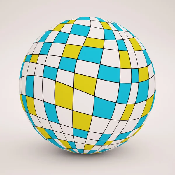 3D piłka — Zdjęcie stockowe