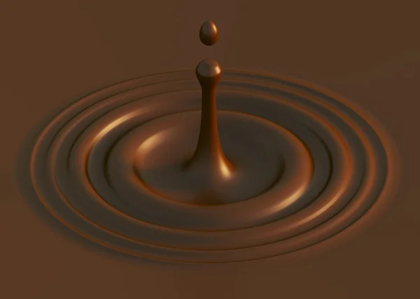 stock image 3d Illustration of Chocolate Splash Background or Wallpaper