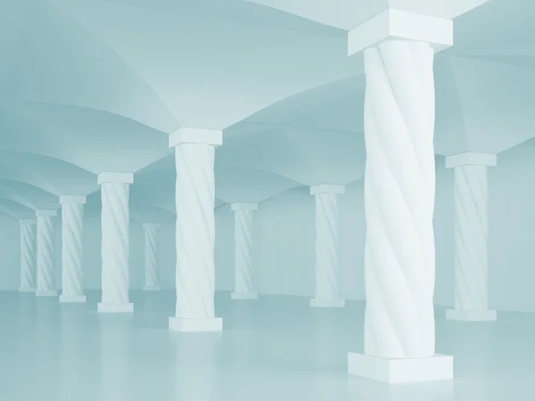 Säulen im Innenraum — Stockfoto