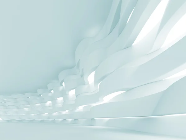 Illustration Blue Futuristic Interior Background — Stock Photo, Image