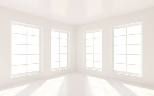 Weißes Zimmer — Stockfoto