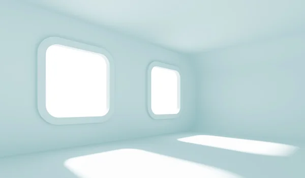Сцена Фоне Голубой Пустой Комнаты — стоковое фото