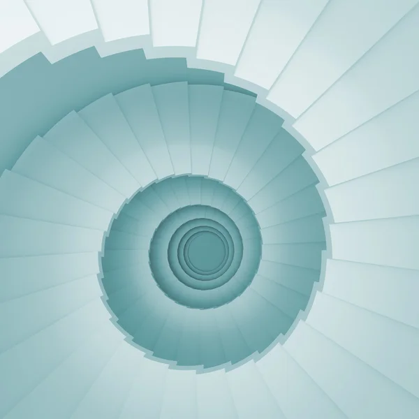 stock image 3d Illustration of Blue Abstract Staircase Background