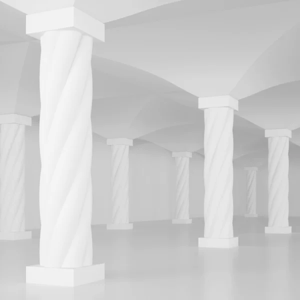 Säulen im Innenraum — Stockfoto
