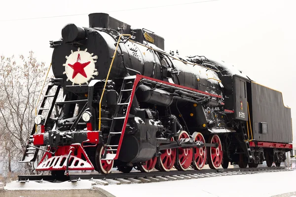 Oude Sovjet locomotief — Stockfoto