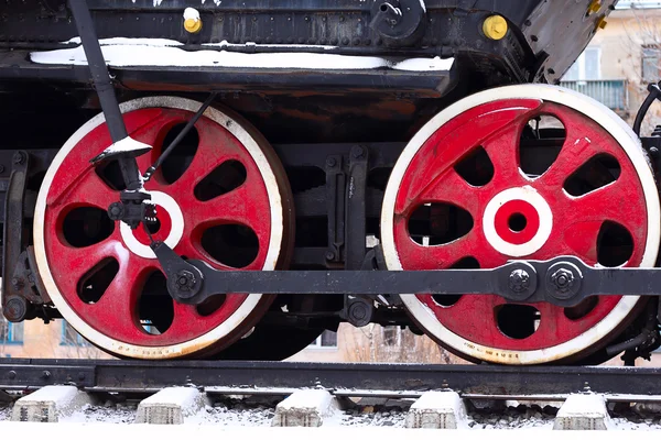 Locomotief wiel — Stockfoto