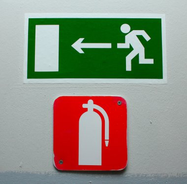 Fire exit clipart