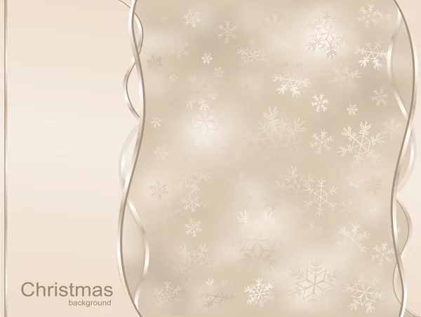 有雪花的圣诞背景 — 图库矢量图片