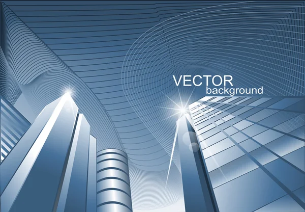 Vector Abstracte Achtergrond Van Het Gebouw Kantoren Voor Het Bedrijfsleven — Stockvector