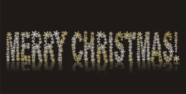 メリー クリスマスのクリスマス カード — ストックベクタ