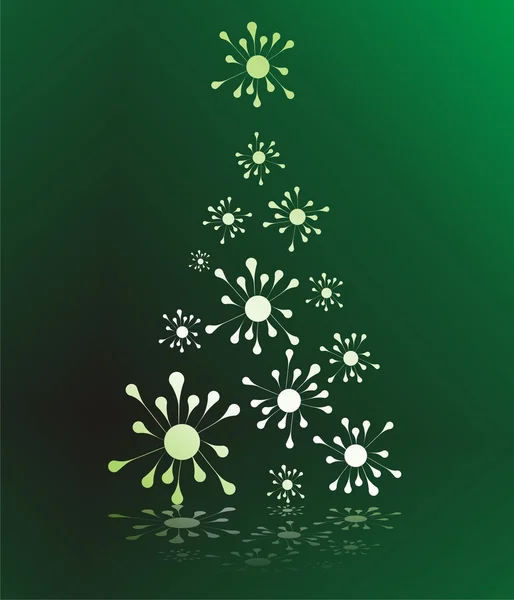 Arbre d'or de Noël — Image vectorielle