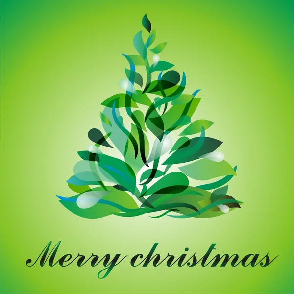 Boże Narodzenie czy nowy rok drzewo — Wektor stockowy