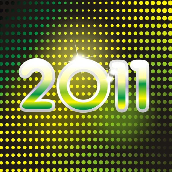 Karta nowy 2011 rok. — Wektor stockowy