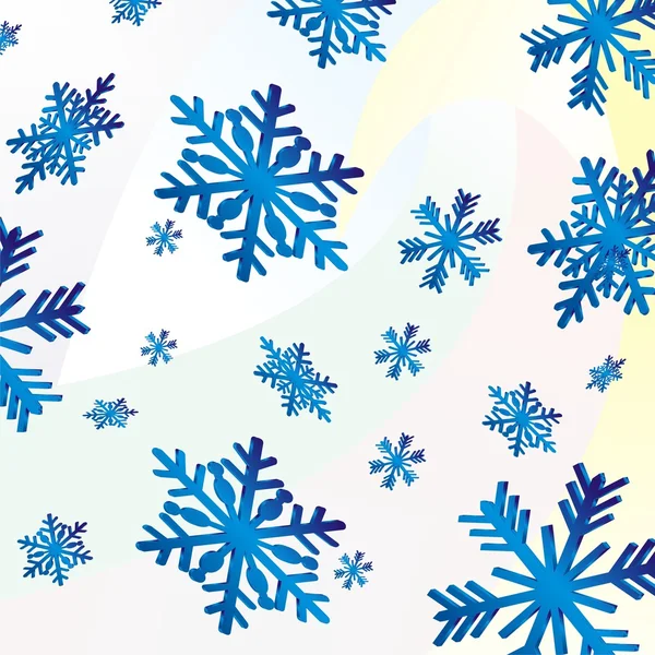 Рождественский фон со снежинками — стоковый вектор