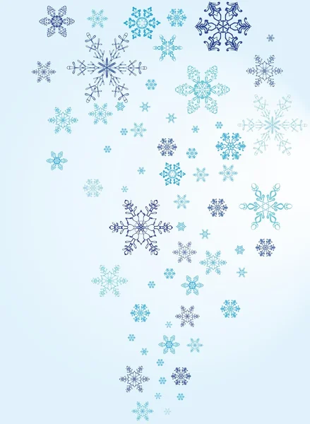 ベクトル カラフルな雪片 — ストックベクタ