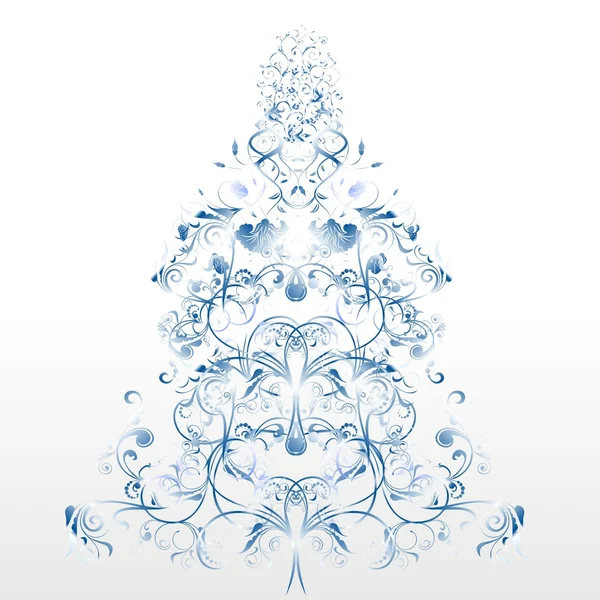 圣诞或新年树 — 图库矢量图片