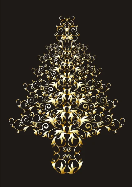 Рождество или новогодняя елка — стоковый вектор
