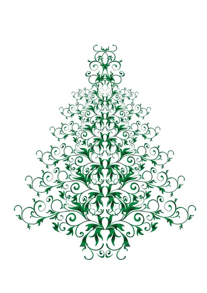 圣诞或新年树 — 图库矢量图片