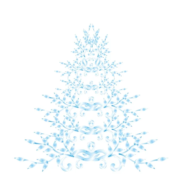 Jul eller nyår träd — Stockfoto