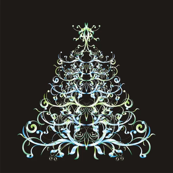 Рождество или новогодняя елка — стоковый вектор