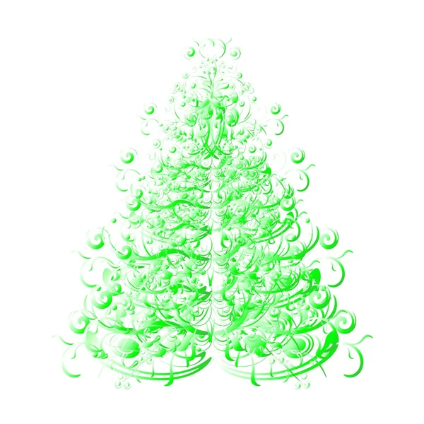 Árbol de Navidad o año nuevo — Vector de stock