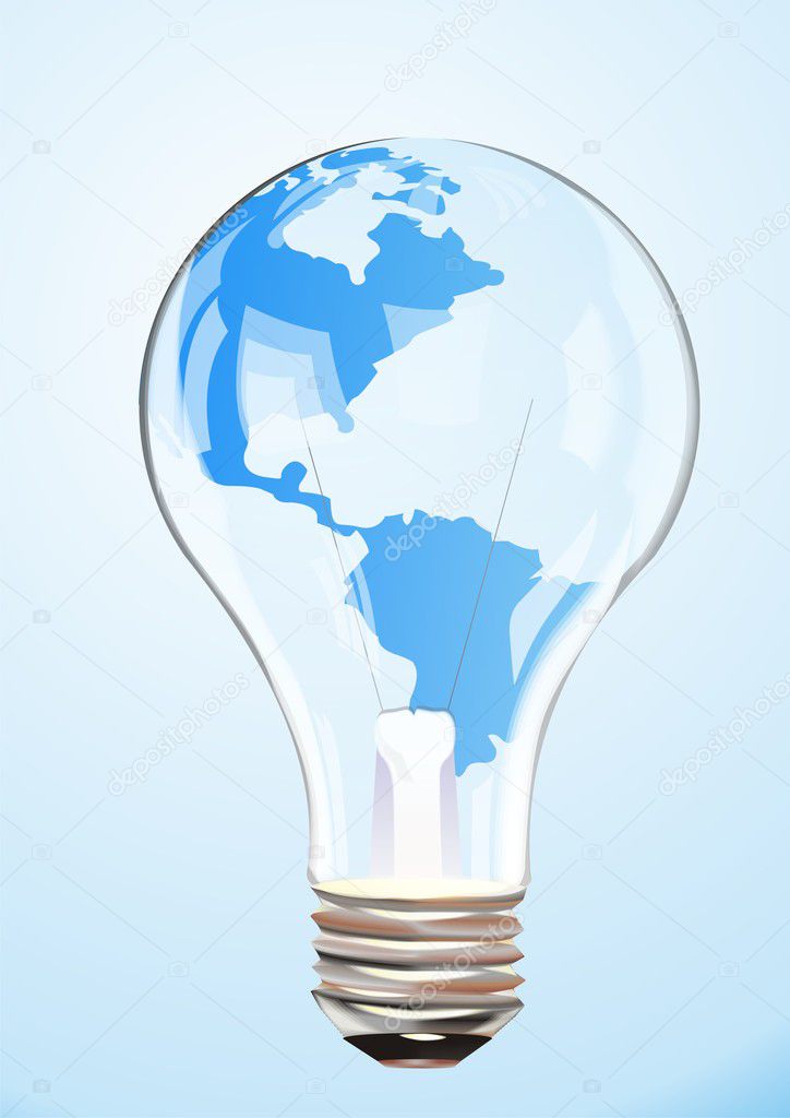 Vector Globe bulb