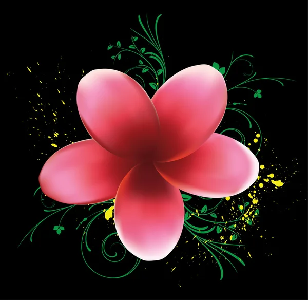 Bunte Florale Hintergrund Mit Blumen — Stockvektor