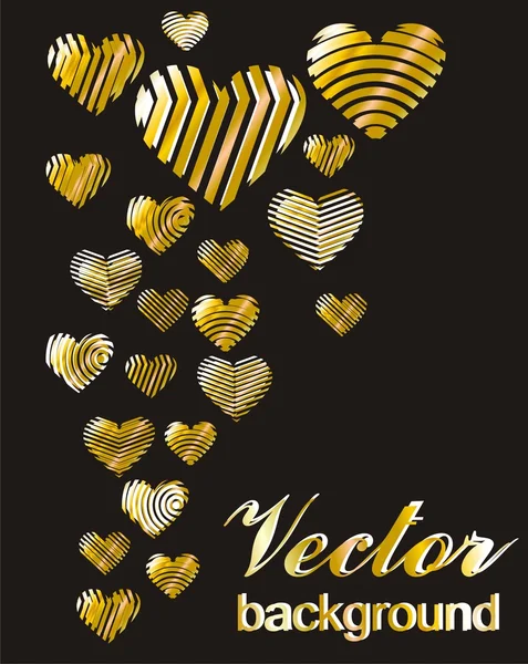 Färgglada hjärtan — Stock vektor