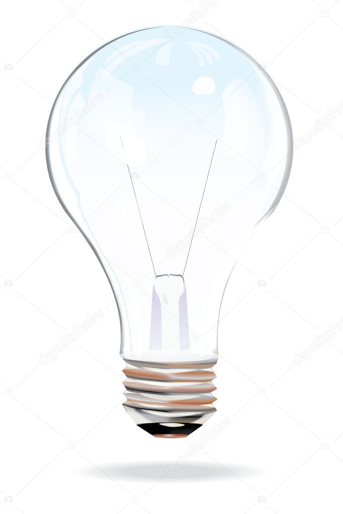 Bulb on white