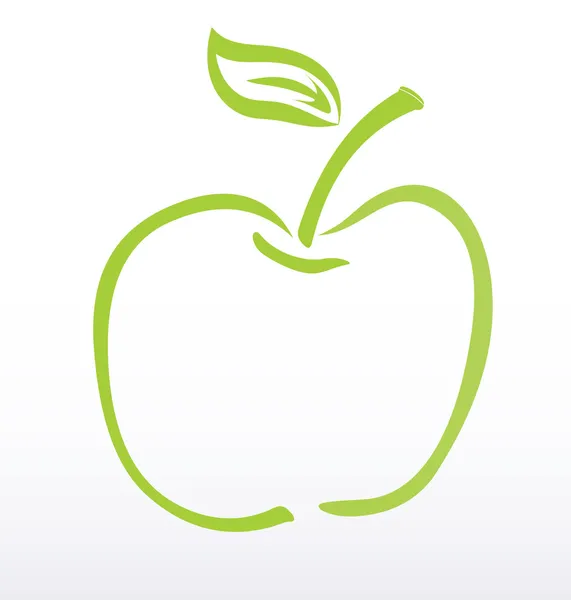 新鲜的青苹果 — 图库矢量图片