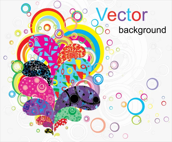 Background with colorful elements — Stock Vector