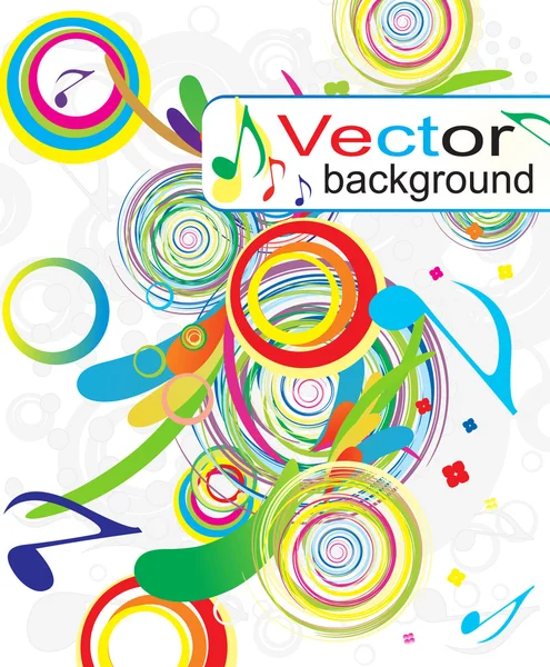 Abstract colorful music background — Stock Vector