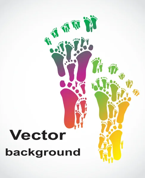 Pasos coloridos abstractos — Vector de stock