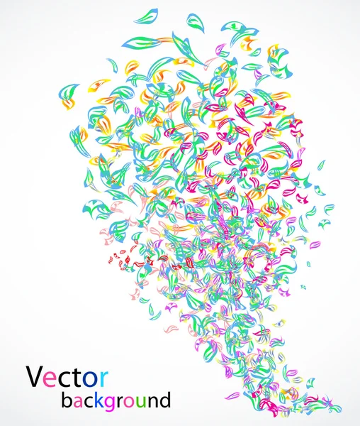 Háttér színes elemekkel — Stock Vector