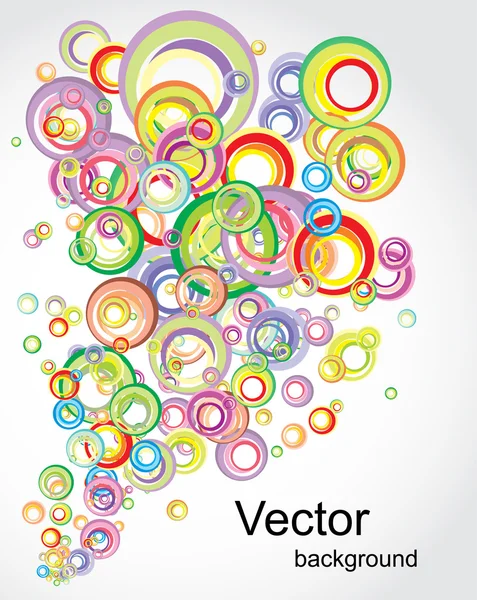 Fond avec des éléments colorés — Image vectorielle